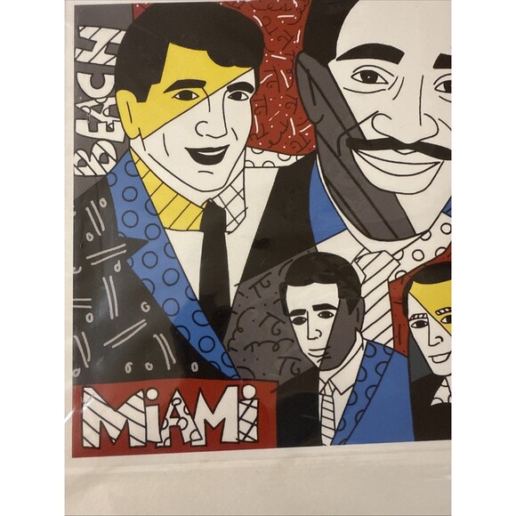 Romero Britto Eat Pack At Miami Beach Pop Art - 6” X 9” - Picture 5 of 9